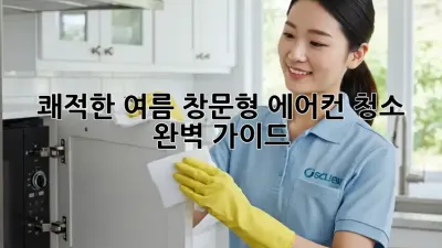 쾌적한 여름, 창문형 에어컨 청소 완벽 가이드